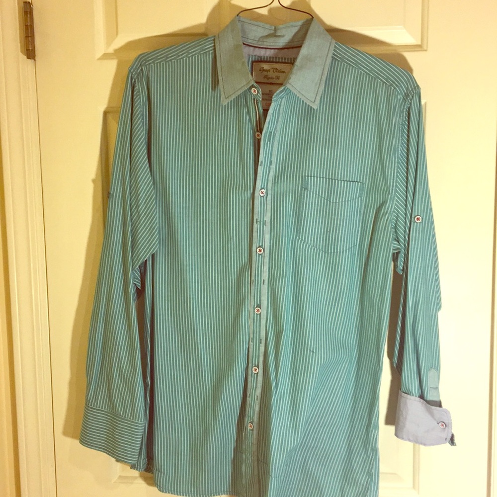 Guys’ Vision dress shirt men’s Large regular fit